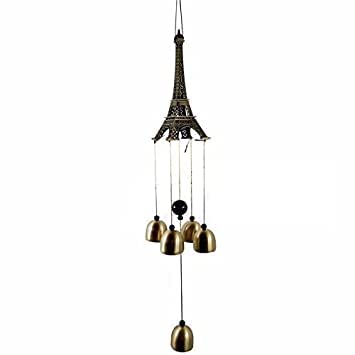 TRT-Sales Metal Eiffel Tower Windchimes (Multicolour)