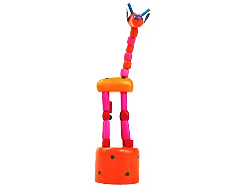 Eversky01 Handicraft Dancing Giraffe Wooden Toys for Kids (Multi Color) Set of 1