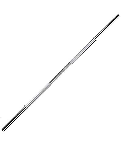 Solid Chrome 23 mm Thickness Barbell Bar Standard Straight Weight Bar with 2 Locks (3FEET)