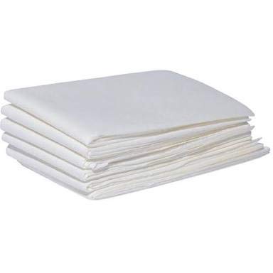 Jaipur Linen Non Woven 35 GSM Hospital, Bus, Saloon, Travelling Use Disposal Bedsheet (White, 30 Inch X 60 Inch) - Pack of 10