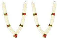 Daedal Crafters- DC232 Pack of Two Medium Size Garland(75 cms), White