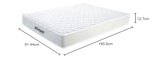 Sleepin-Elegance-Medium FirmNormal-Top 5 Inch Orthobond Foam Mattress (75x36x5 Inch,Single Size)