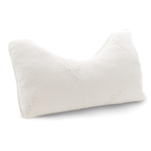 Naturepedic Organic Latex Side Sleeper Pillow - Standard/Queen Bed Pillow with Shoulder Cutout - Luxury Pillow for Back Support and Neck Pain Relief