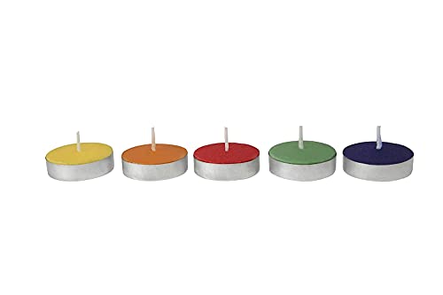 Wax12 Colored Wax Tealight Candles (Set of 50, Unscented) Pack of 3