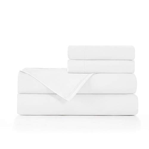 Full, White : Luxe Bedding Bed Sheet Set - Brushed Microfiber 2000 Bedding - Wrinkle, Fade, Stain Resistant - Hypoallergenic - 4 Piece - Unique Christmas Presents for Family (Full, White)