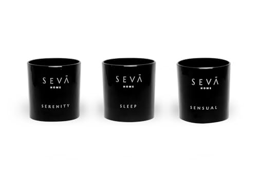 SEVA HOME The Vibes - Set of 3 - Classic Candles | 30 Hours Long Burning | Scented Candles for Home Decor, Luxury Gift for All Occasions