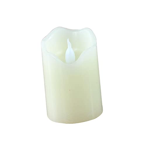 CALANDIS Electronic Oblique Edge LED Flameless Swing Flickering Candle Light 5x10cm