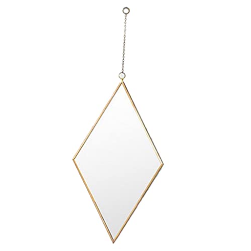 ATORSE® Nordic Wrought Iron Gold Dessing Mirror Wall Hanging Bathroom Wall Mirror M