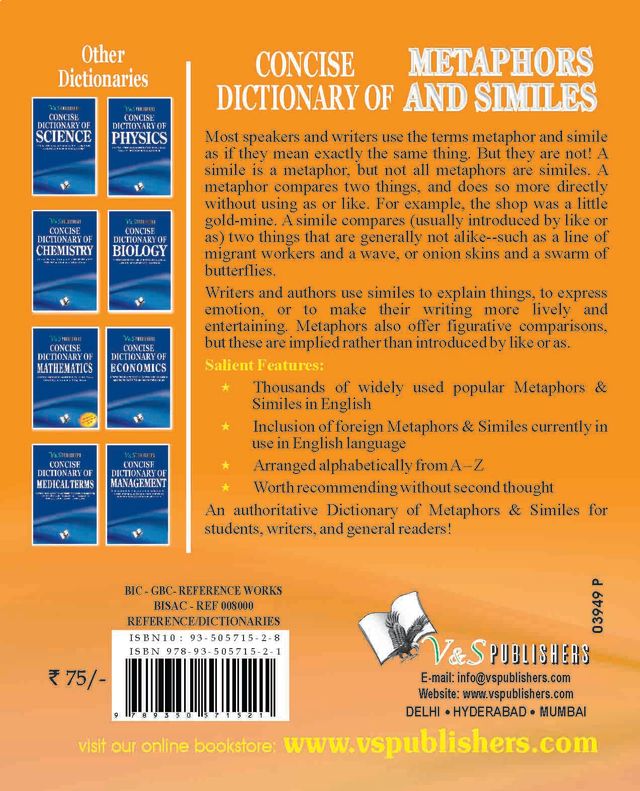 Concise Dictionary Of Metaphors And Similies (Pocket Size)