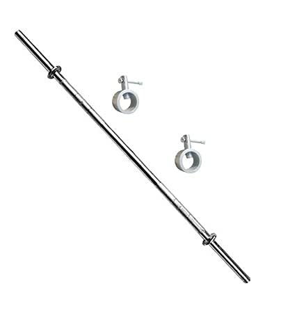 BK 4ft Straight Weight Lifting Rod with 2 Locks Free 19MM Solid Weight Lifting Bar