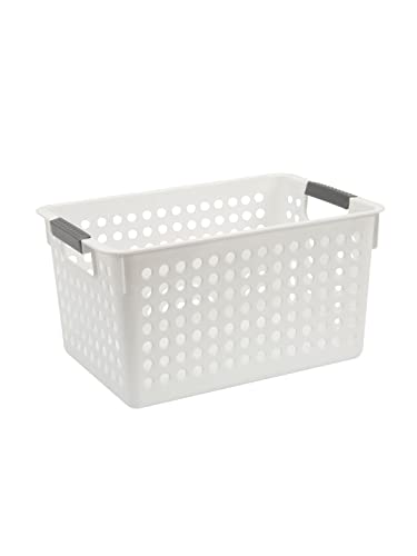 @home by Nilkamal Storage Desk Basket 27.5 x 18 x 14.3 cm White
