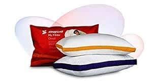 Sleepwell Microfibre Pillow - 21X20X17 Cm, Pack Of 2, Multicolour(Microfiber)