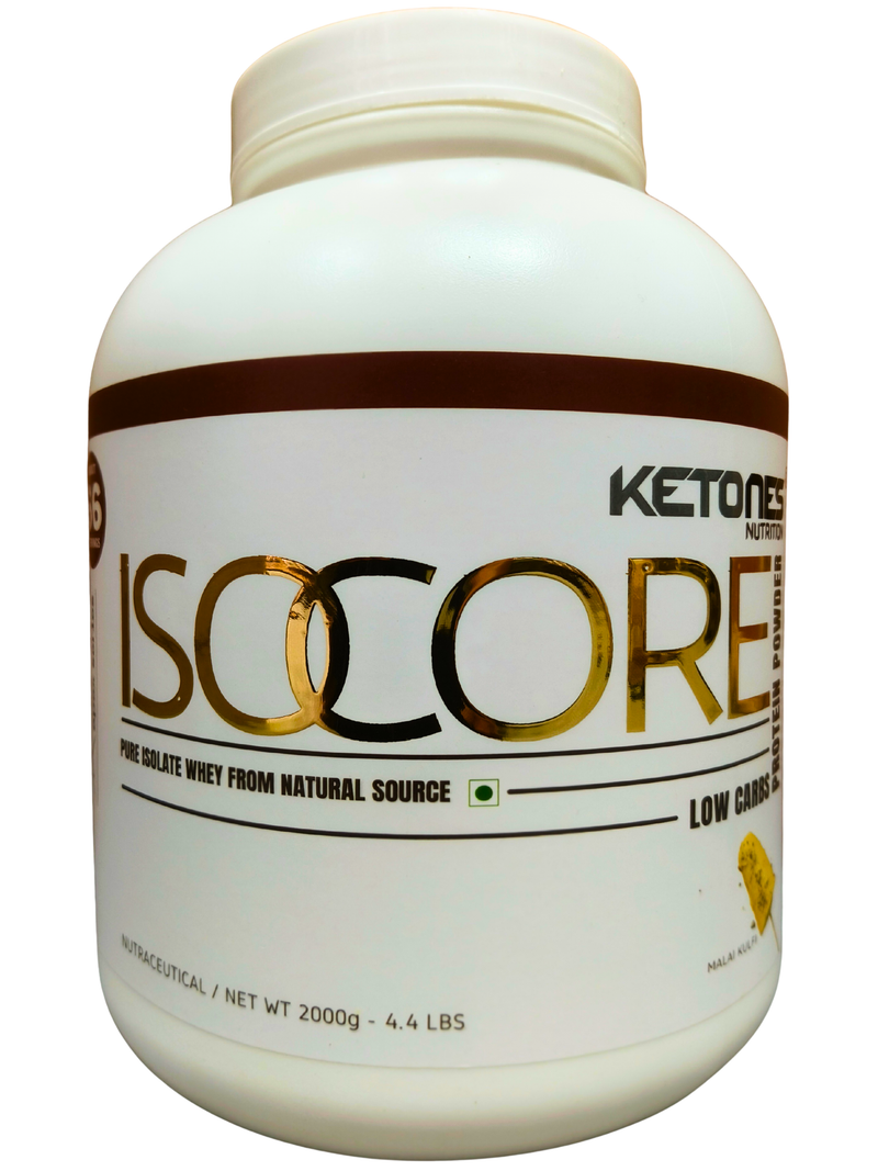 Ketones Nutrition Isocore Low Carb Whey Protein Isolate Powder – 4.40 Lbs, 2 Kg