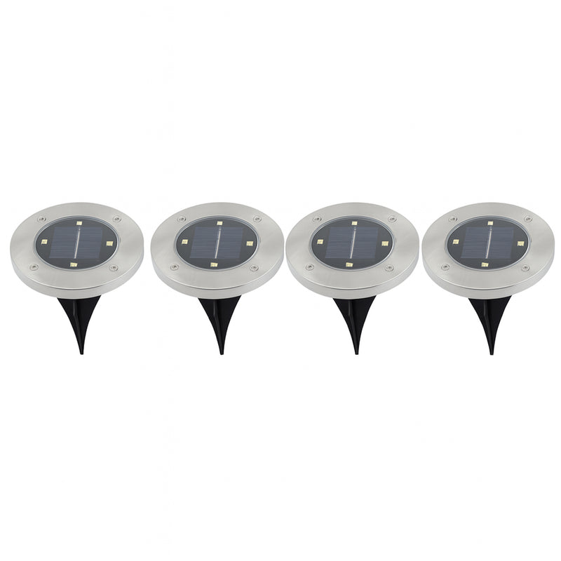 Solar Powered Led Garden Lights (4 Pc)