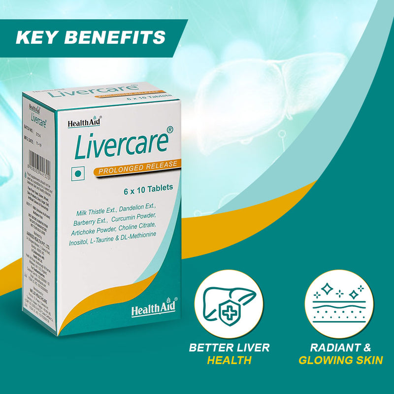 HealthAid I Livercare I Prolonged Release I 60 Tablets