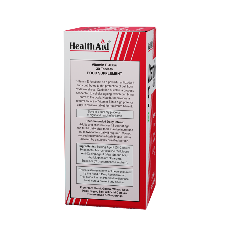 HealthAid I Vitamin E 400iu 30 Tablets