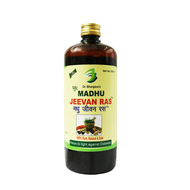 Dr.Bhargav's Madhu Jeevan Ras 500 ml & Madhu Jeevan Tablet 60 Tablet