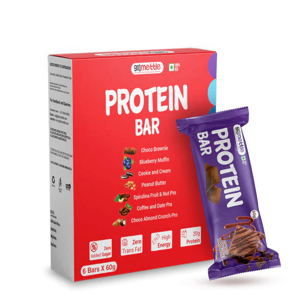 GetmyMettle Assorted Protein Bar - Pack of 6