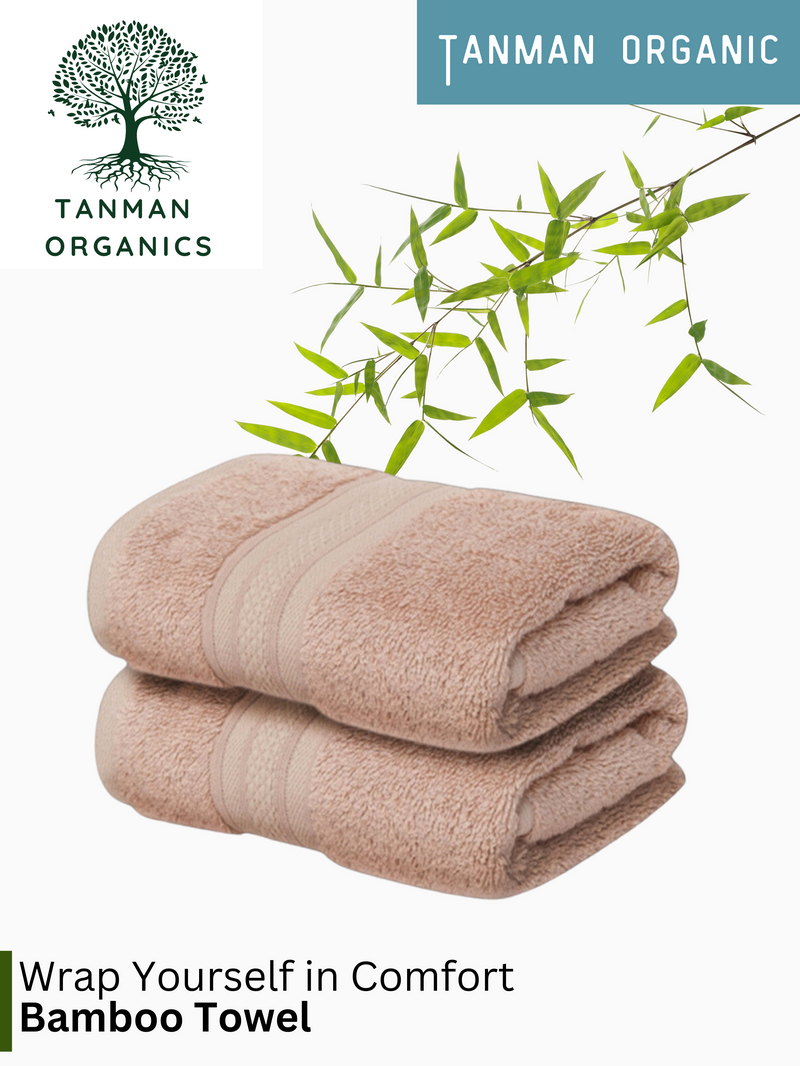 Tanman Organics Bamboo Fiber Bath Towel  - Beige