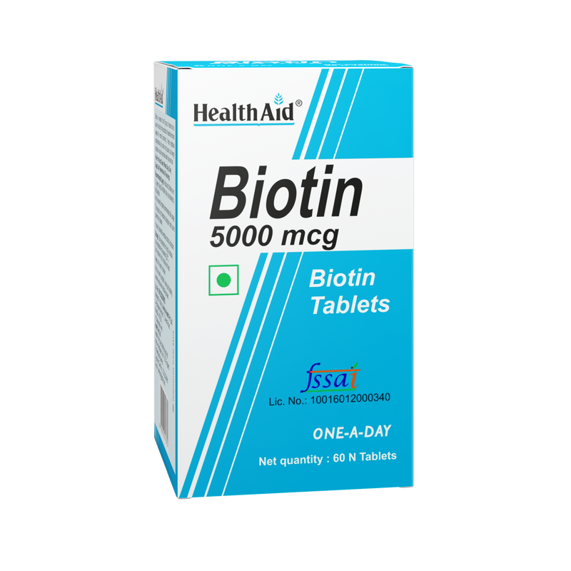 HealthAid I Biotin 5000 µg I 60 Tablets