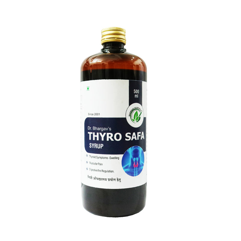 Dr.Bhargav's Thyro Safa Syrup 500 ml & Joy Tablet 60 Tablet with Arjun 60 Capsule