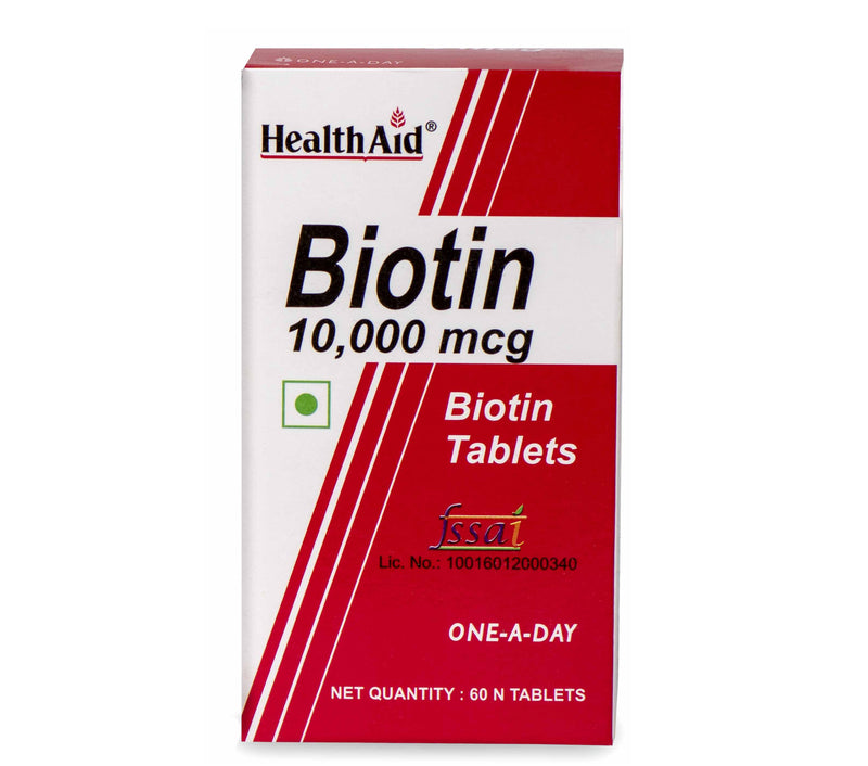 HealthAid I Biotin 10,000 µg I 60 Tablets