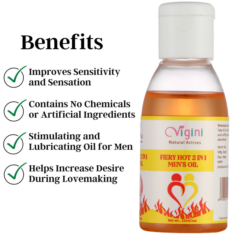 Vigini Fiery Hot 9 inch Growth Sexual Lubricants Lube Delay Men's Massage Oil & Straight Stamina Testosterone Power Booster Capsule For Men-25ml+30Caps