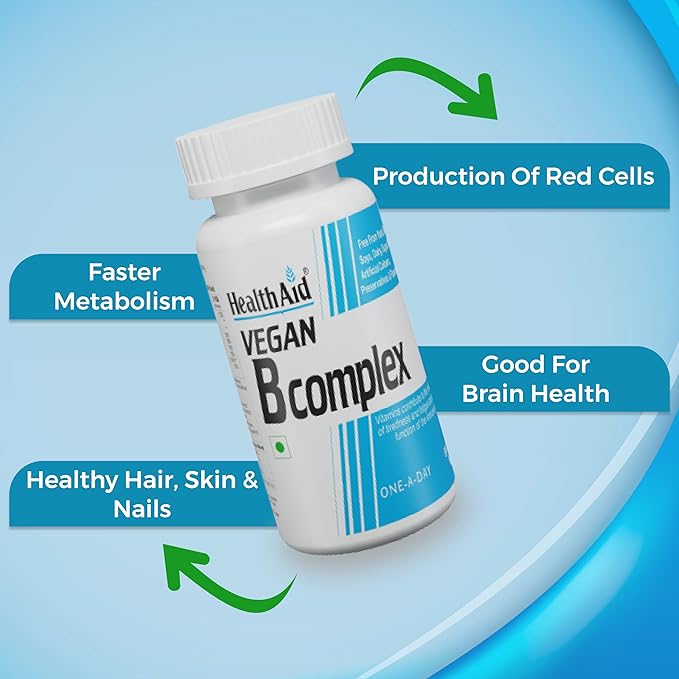 HealthAid I Vegan I B Complex I 60 Tablets