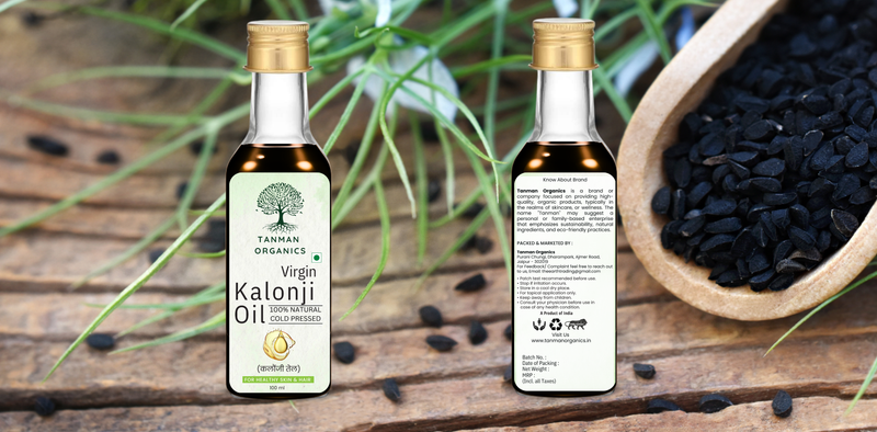 Tanman Organics 100% Pure & Natural Black Seed  Oil (Kalonji Oil) - 100 ml