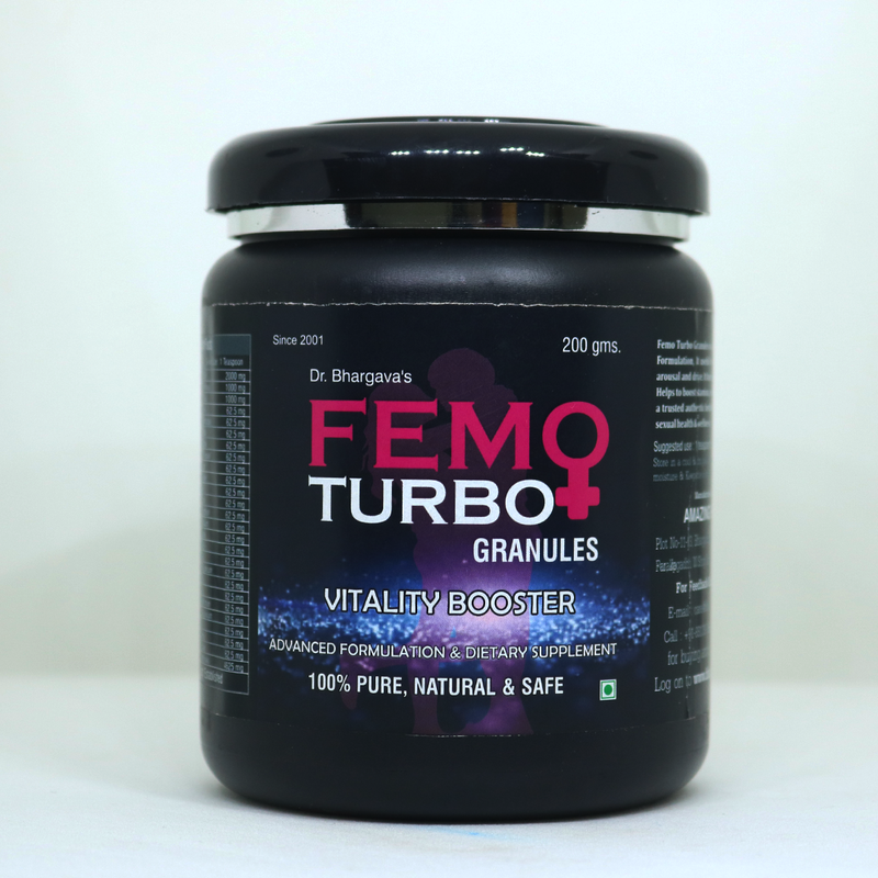 Dr.Bhargav's Femo Turbo 30 Capsule & Femo Turbo Granules 200 gms