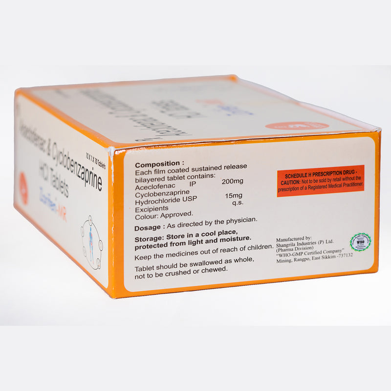 Zorifen-MR I Cyclobenzaprine I HCI 10 Tablets