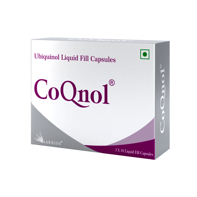 Aarkios I CoQnol I Ubiquinol 100 mg I 10 Liquid Fill Capsules