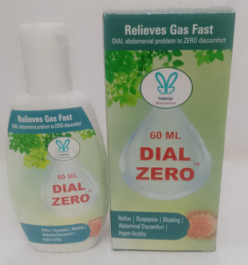 Dial Zero I Relieves Gas Fast I Dial all abdominal problem to Zero Discomfort I Drops I 60 ML