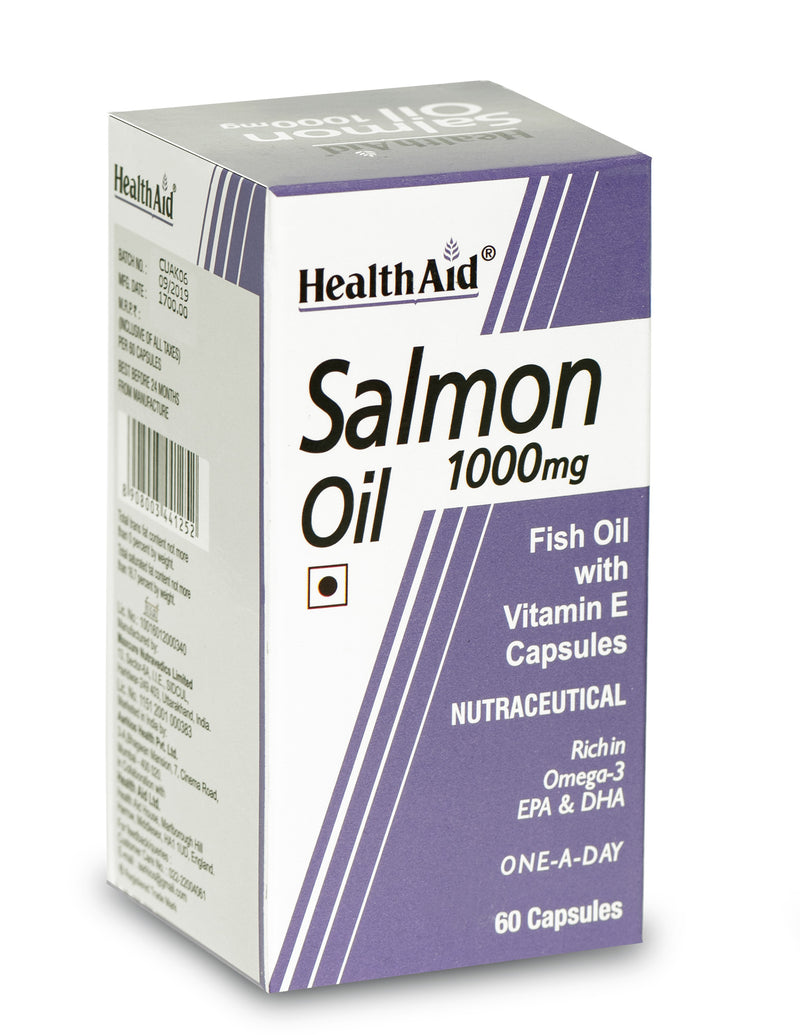 HealthAid I Salmon Oil 1000 mg I 60 Capsules