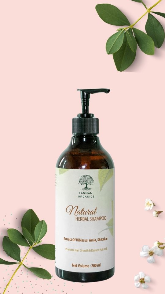 Natural Shampoo | Organic Ingredients | Anti Hair Fall | Hair Regrowth Shampoo | Reduce Hair Fall | Shinning Hair - Tanman Organics (Tanman Organics)