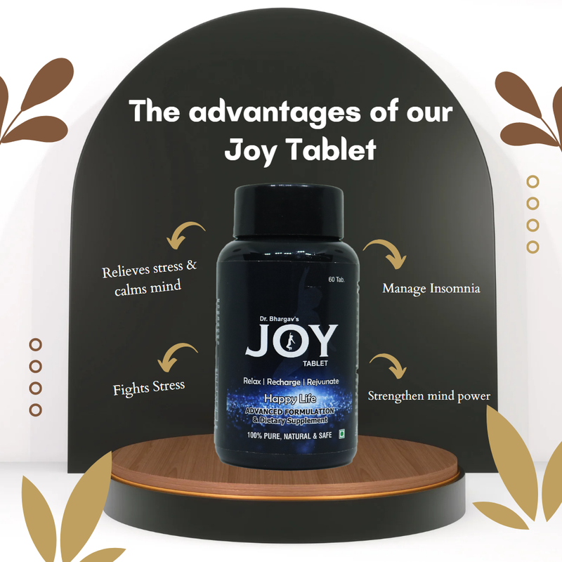 Dr.Bhargav’s I Joy tablet for Relax I Recharge I RejuveNAte |Relieves stress I Calms mind|Fights Stress| Manage Insomnia | Fights depression when taken together Femo Turbo Capsules| 60 Tablets