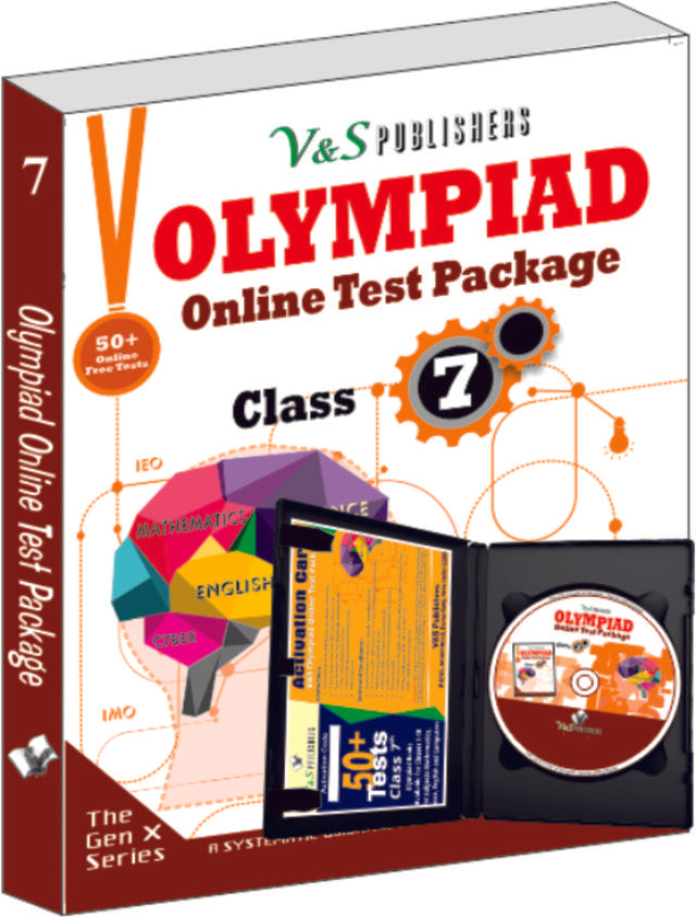 Olympiad Online Test Package Class 7 (Free CD With Activation Voucher)