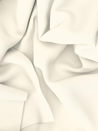 Thevasa Luxury Soft Cotton Feel Solid Bedsheet Super King Size Premium 1 Flat Sheet (108"X108") and 2 Pillow Covers (18"X28"), Softer Than 500 TC (Swiss Cream)