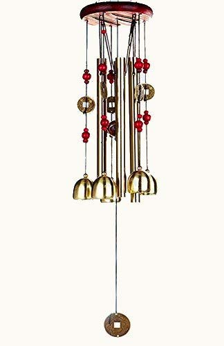 Trusmile Home Decor Brass Wind Chime (24 inch, Multicolour)