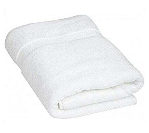 Cotton Bath Towel (White, 30x60 inches)