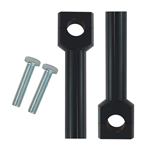 UJEAVETTE Motorcycle Handlebar Riser Kit 22/25mm Universal for Motocross Black 22MM