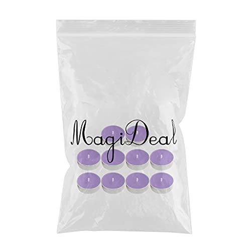 TOG 10pcs Smokeless Round Tealight Candles for Birthday | Festivals| Diwali| Pooja 3.5x1cm Purple'|Home & Kitchen| Home Decor| Candles'