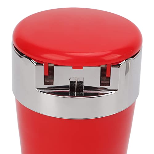 Windproof Ashtray, Outdoor Ashtray Windproof Rain Proof ABS Stainless Steel for Party (Red)