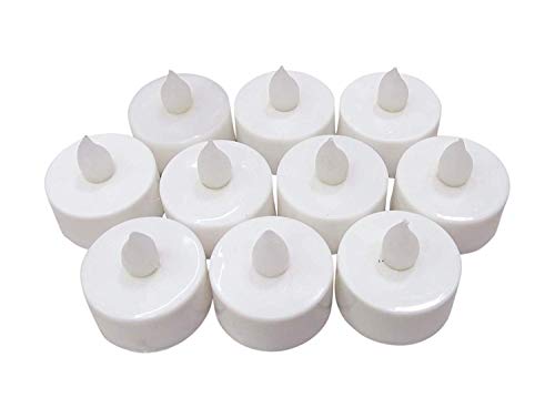 VARNI HOUSE MART Acrylic Flameless & Smokeless Decorative Candles Led Tea Light Candle Perfect for Gifts, Home, Room, Birthday, Anniversary Decorative Candles (Pack of 12) (Pack of 24)