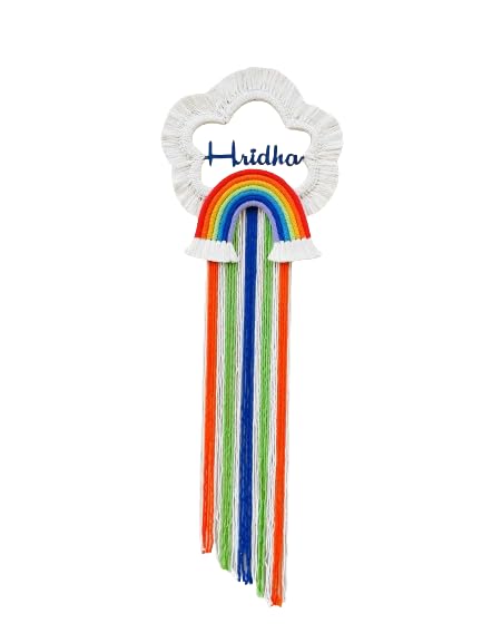 AK CRAFT STORE Rainbow Hanging with Customised Name |Rainbow Hanging |