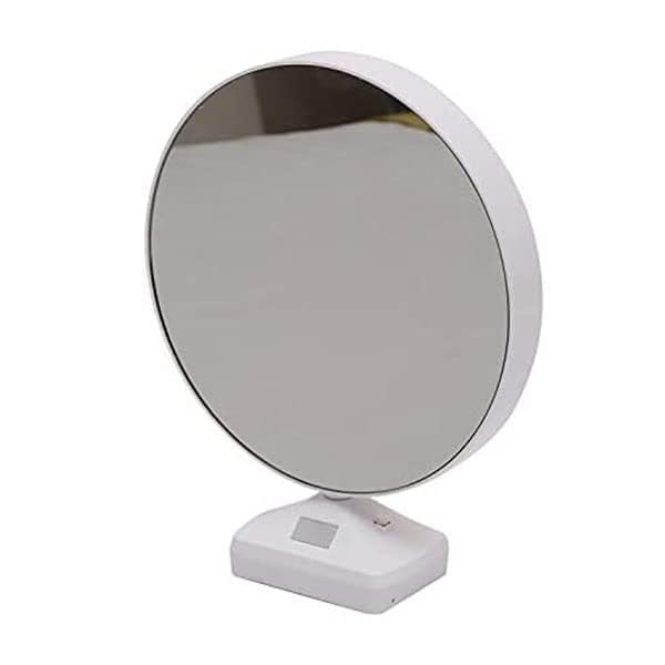 Personalized Customized Magic Mirror with Led Light Photo Frame, Home Dã©Cor, White Plastic, Use 10 Inch, Framed, Tabletop Mount, Round