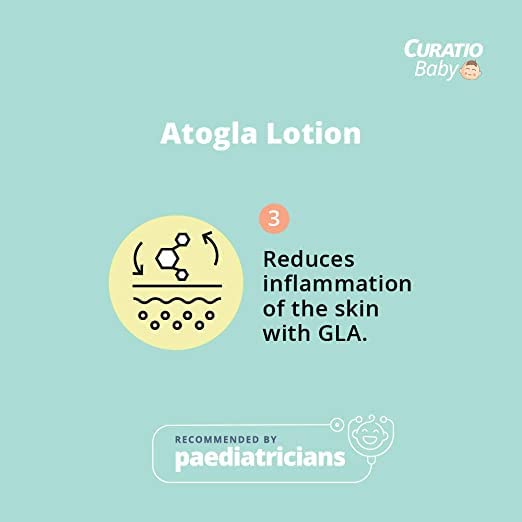 ATOGLA Tedibar Atogla Baby Lotion 200ml | Advance & Intense Body Moisturizing Lotion | Allantoin | Hypoallergenic* | Dermatologically Tested - By Torrent Pharma