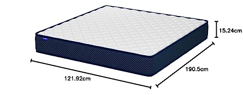 Comforto Orthopedic Doctor Plus 6 Inch 3-Layered Memory Foam Mattress (75x48x6 Inch, Double Size Mattress)