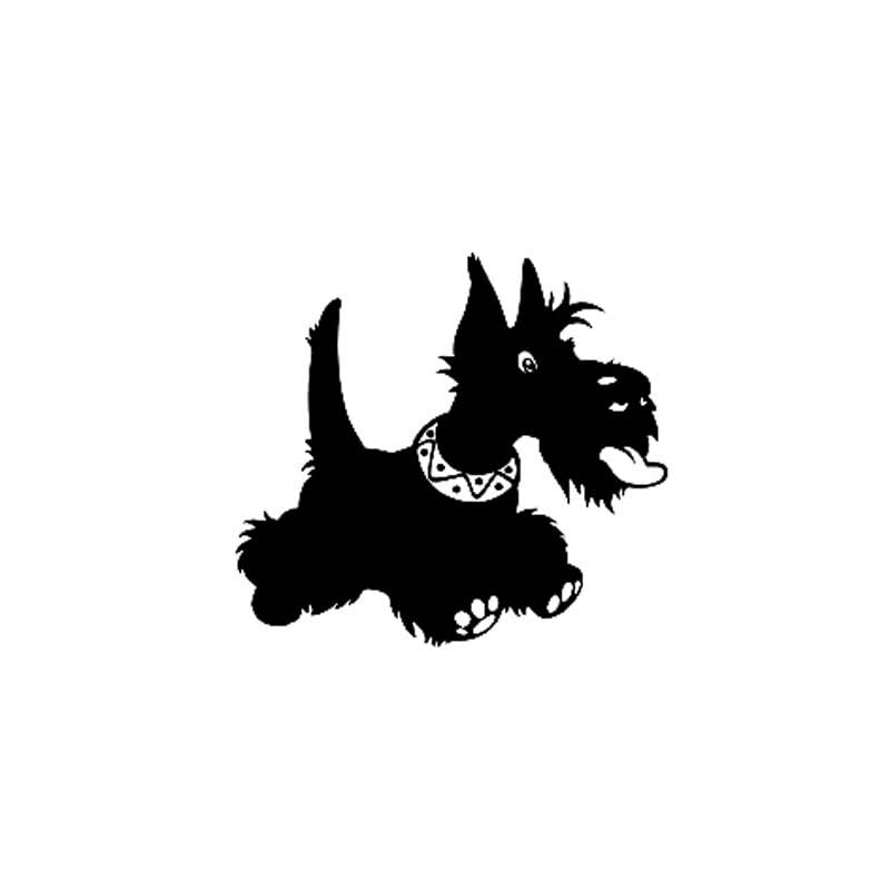 GADGETS WRAP Vinyl Wall Decal Sticker Cute Terrier Dog Puppy Sticker