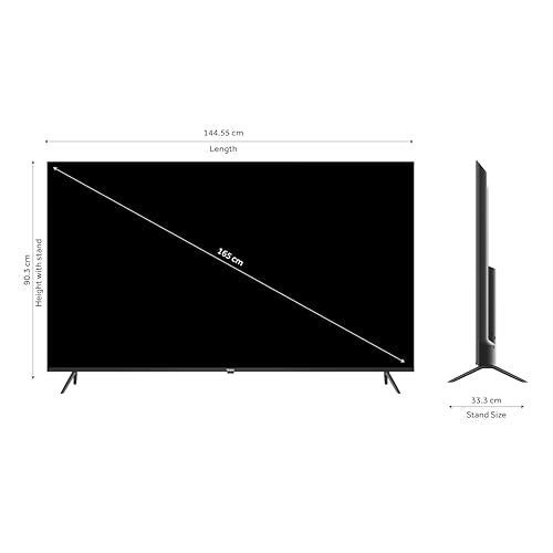 Haier 165 cm (65 inches) 4K Ultra HD Smart LED Google TV L65FG (Black)